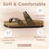 CUSHIONAIRE Luna Cork Footbed Women's Sandals-Comfortable Slip-On Slides with Adjustable Straps & Memory Foam|Beach Essential Summer Sandals for Women - 4 of 4