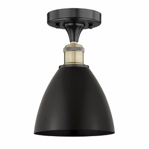 Metal Bristol - 1 Light Semi-Flush Mount In Industrial Style-10.25 Inches Tall and 7.5 Inches Wide - 1 of 1