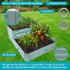 Sunnydaze 2-Tier Galvanized Steel Raised Garden Bed - 17.75" H - 4 of 4