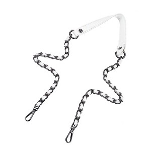 Unique Bargains Metal Corrosion-Resistant PU Leather Purse Flat Chain Strap - 1 of 4
