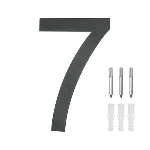 Unique Bargains 304 Stainless Steel Durable Waterproof House Numbers 1 Pc - 1 of 4