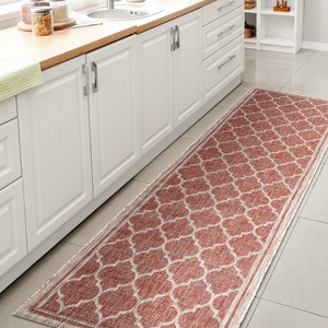 JONATHAN Y Trebol Moroccan Trellis Textured Weave Indoor/Outdoor Area Rug - 1 of 4