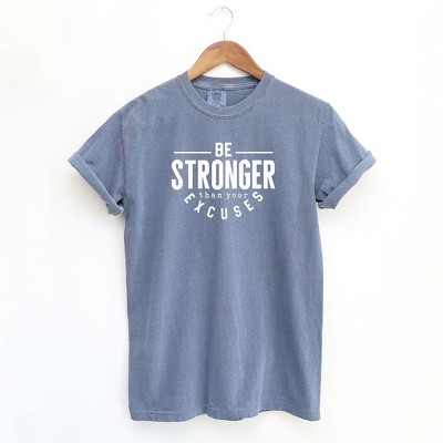 Simply Sage Market Women's Be Stronger Short Sleeve Garment Dyed Tee
