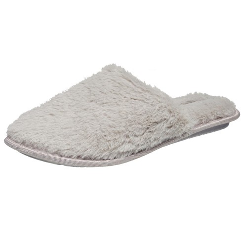 French Connection Women's Fuzzy Plush Slippers - Winter House Shoes In ...