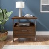 Architect 1 Drawer File Cabinet Modern Walnut - Bush Furniture: Home Office Storage, Industrial Design - 2 of 4