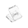 Unique Bargains Multifunctional Coffee Picture Paper Square Bag Clip 20 Pcs - 2 of 4