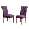 NicBex Dining Chairs Set of 2 Upholstered Chair Solid Wood Tufted Dining Chair with Solid Wood Frame for Kitchen - 4 of 4