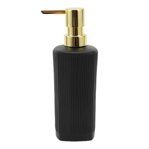 Unique Bargains Classic Vertical Lines Soap Pump Dispenser for Bathroom 350ml 1 Pc - 1 of 4