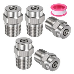 Unique Bargains Stainless Steel Durable Corrosion Resistant Pressure Washer Nozzles 5 Pcs - 1 of 4