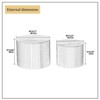 NicBex Modern Round Coffee Table Set of 2 with Inner Storage for Living Room and Office - 2 of 4