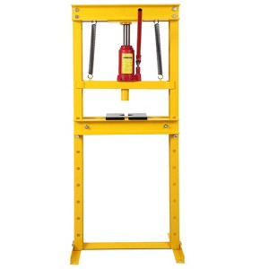 Hydraulic Press 6and12 Ton Hydraulic Shop Press, H-Frame Garage Floor Benchtop Press Adjustable Shop Press, Adjustable Working Table Height - 1 of 4