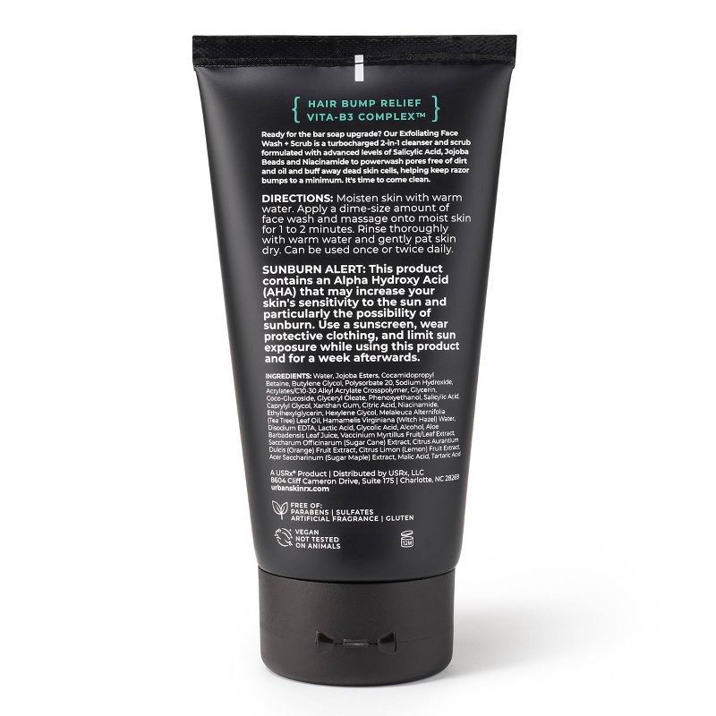 Urban Skin Rx Men&#39;s Daily Exfoliating Face Wash + Scrub - 5.1 fl oz, 3 of 7