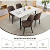 Nasitip Upholstered Dining Chairs Set, Modern Kitchen Chairs with Thick Cushions, Dining Room Chair with Wood Legs for Dining Room Kitchen Restaurant - 4 of 4