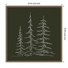 Amanti Art Minimalist Evergreen Trees Sketch Green by The Creative Bunch Studio Canvas Art Framed - 3 of 4
