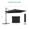 Sonkuki 11.5×9FT Offset Outdoor Patio Aluminum Cantilever Umbrella with Infinite Canopy Angle Adjustment - 3 of 4