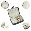 Unique Bargains Small Portable PU Leather Travel Jewelry Box - 3 of 4