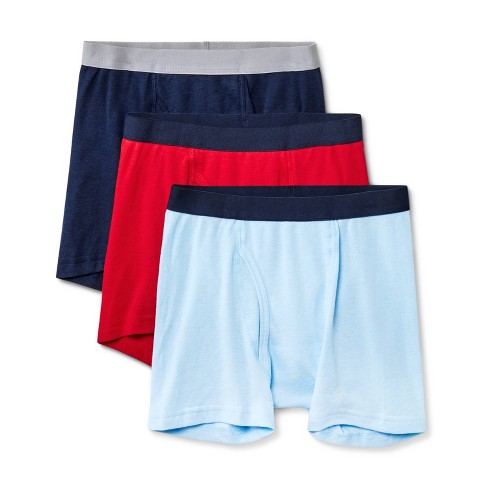 Boys' 3pk Boxer Briefs - Dealworthy™ Red/blue/navy Blue L : Target