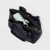 Triple Compartment Satchel Handbag - Universal Thread™ - image 3 of 4