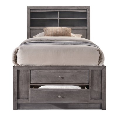 Madison Twin Storage Bed Gray - Picket 