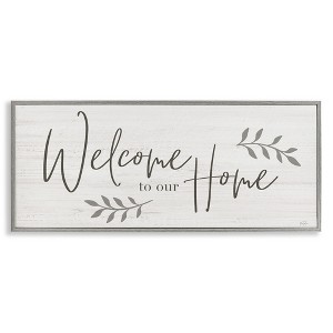 Stupell Industries Welcome To Our Home Country Sign, 24" x 10" - 1 of 4