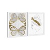 13" x 19" Simple and Clean Set Framed Wall Art Gold - Wynwood Studio: Modern Fashion Accessories, White Frame - 2 of 4