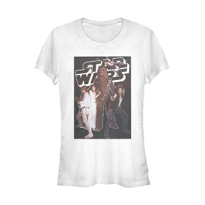 Juniors Womens Star Wars Classic Movie Poster Scene T-Shirt - 1 of 3