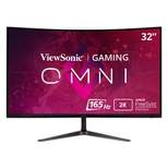 ViewSonic OMNI VX3218C-2K 32 Inch Curved 1440p 1ms 165Hz Gaming Monitor with AMD FreeSync Premium, Eye Care, HDMI and Display Port
