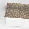 30” 20 sq ft Christmas Roll Wrap White Snowflakes on Brown Kraft - Wondershop™ - 3 of 3