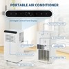 Portable Air Conditioner with Remote Control 8000 BTU Unit for Rooms Up to 350 Sq. Ft. 3-In-1 Quiet AC - 4 of 4