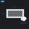 Unique Bargains Round Acrylic Glass Decorative Wall Ceiling Air Vent Cover Grille - 2 of 4