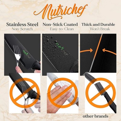 NutriChef 7 Piece Stainless Steel Assorted Knife Set