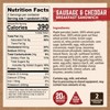 Kodiak Cakes Frozen Breakfast Sandwich Sausage and Cheddar Cheese - 10.72oz/2ct - 3 of 4