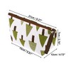 Unique Bargains Women's Green Trees Small Cosmetic Bag White Green 1 Pc - 2 of 3