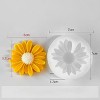 JDICTION 2-Piece Silicone Mold Set - Daisy Flower & Wave Spiral Molds For Resin Casting, Candle Making And Home Decor - 2 of 4