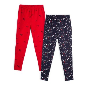 Mightly Toddler 2pk Fair Trade Organic Cotton Reinforced Knee Leggings - 1 of 3