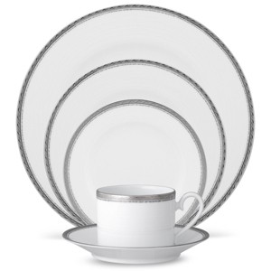 Noritake Whiteridge Platinum 5-Piece Place Setting - 1 of 4