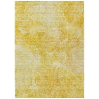 Gold And Yellow Nautical Washable Indoor Outdoor Area Rug