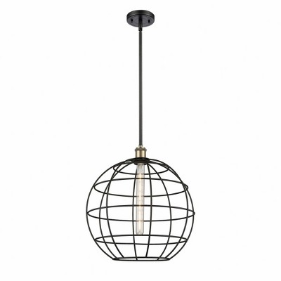 Lake Placid - 1 Light Stem Hung Pendant In Industrial Style-17.75 Inches Tall and 16 Inches Wide