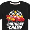 Boys' - Cars - Lightning McQueen Birthday Champ Short Sleeve Graphic T-Shirt - 2 of 4