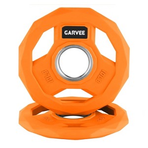 ODK Color Rubber Coated Weight Plates 2-Inch,Barbell Weight Plate Set,Cast Iron Weight Plates for Weightlifting,Home Gym - 1 of 4