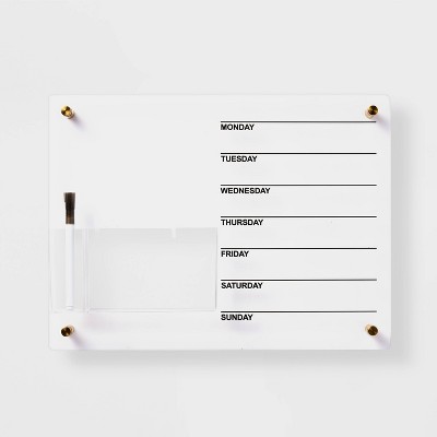 16x12 Acrylic Dry Erase Board Clear - Threshold™ : Target