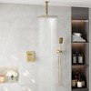 CASAINC 3-Spray Pattern 12 in. Ceiling Mount Shower System Shower Head - 3 of 3