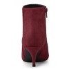 Allegra K Women's Pointed Toe Zip Stiletto Kitten Heel Ankle Booties - 4 of 4