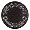 5pc Set with 44" Round Outdoor Aluminum Fire Pit Table & Four  Swivel Rocking Chairs & Wind Blocker Lid - Oakland Living - 4 of 4