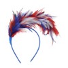 Unique Bargains Halloween Christmas Women's Color Matching Feathers Headband 1 Pc - 3 of 4