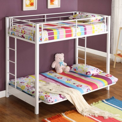 white metal futon bunk bed