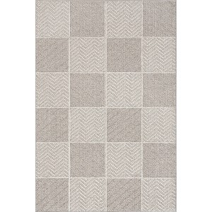 Nuloom Tieve Modern Checkered Indoor Area Rug 5x7, Gray - 1 of 4