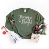 Simply Sage Market Women's Graphic Sweatshirt Merry and Bright Cursive - 3 of 4