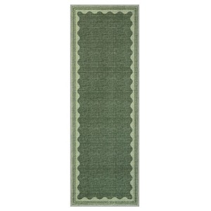Washable Modern Bordered Rug Non Slip Low Pile Rug Soft Contemporary Throw Floor Cover Foldable Indoor Carpet for Living Room Bedroom Nursery - 1 of 4