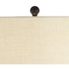 360 Lighting San Marcos Modern Coastal Table Lamp 27" Tall Natural Wicker Oatmeal Drum Shade for Bedroom Living Room Bedside Nightstand Office Kids - 3 of 4